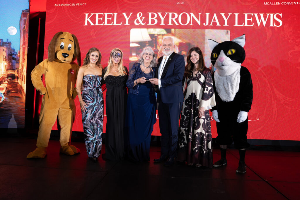 Keely Lewis honored at the Puppy Love Gala in McAllen Texas